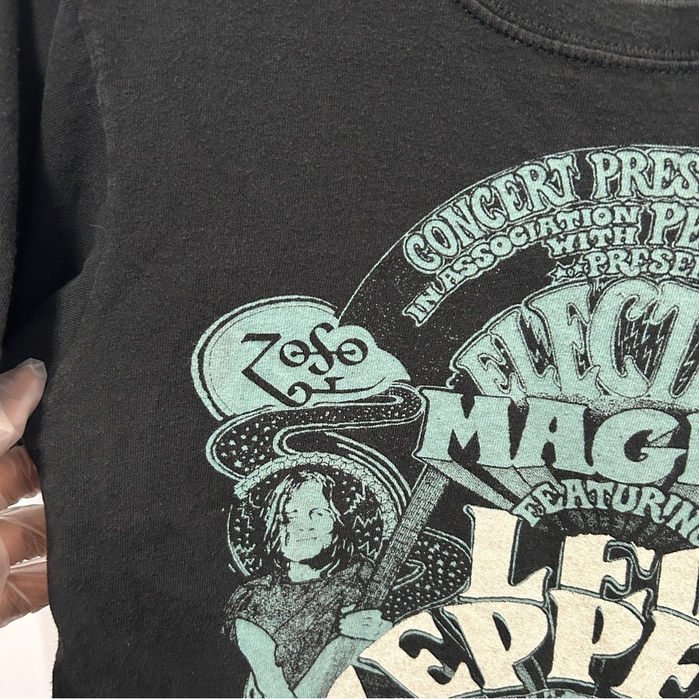 Led Zeppelin Black And Blue 2011 Concert Style Graphic Tee Sz Small - “Jolene” - Picture 6 of 16